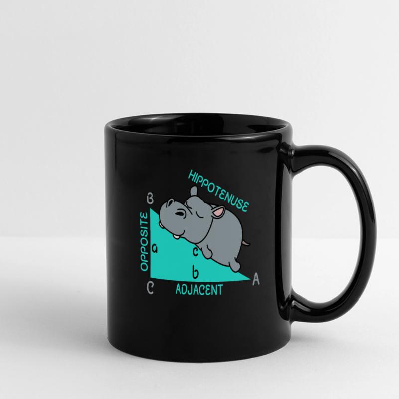 Hippotenuse math math math teacher joke fun Full Colour Panoramic Mug
