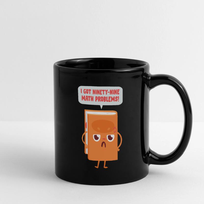 99 math problems math math teacher joke saying Full Colour Panoramic Mug