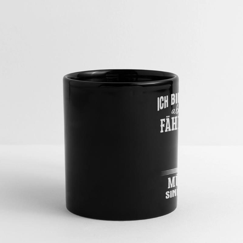Müllmann Müllmänner Müllabfuhr Beruf Spruch Panorama-Tasse farbig