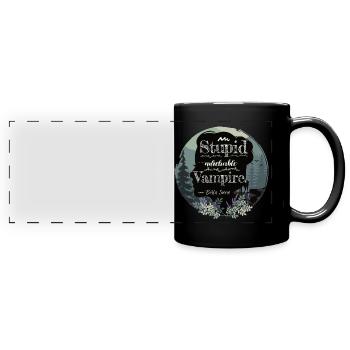 Bella Swan quote about Edward, book quote Silhouette - Full Colour Panoramic Mug - black - Front