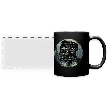 Bella Swan quote about Edward,book quote,Switzerland - Full Colour Panoramic Mug - black - Front