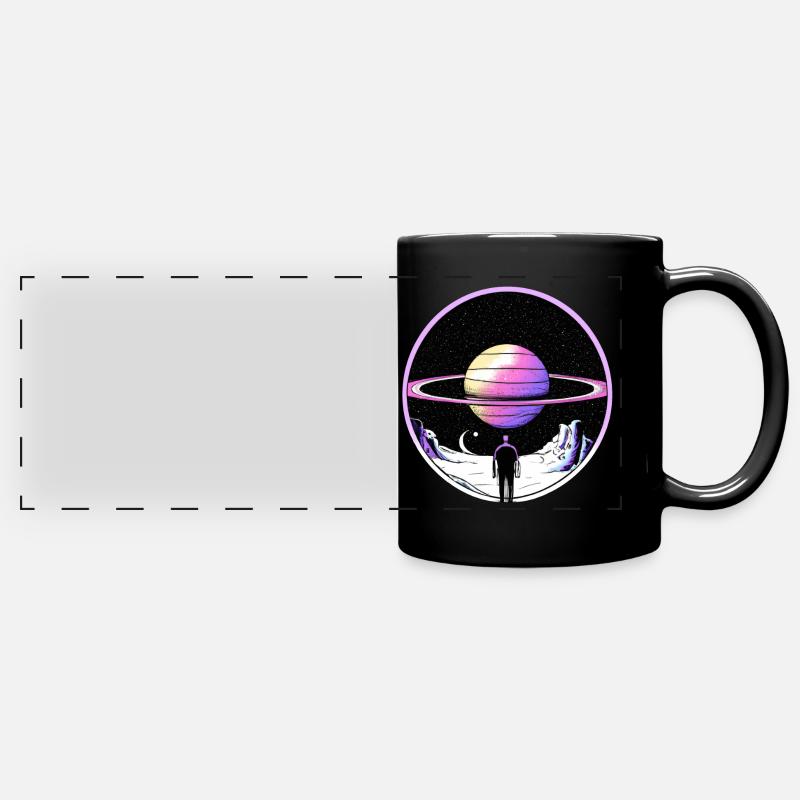 Surreal space odyssey - Full Colour Panoramic Mug - black