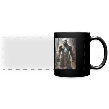 Golem jüdisch Judentum Geschenk - Panorama-Tasse farbig - Schwarz - Vorne