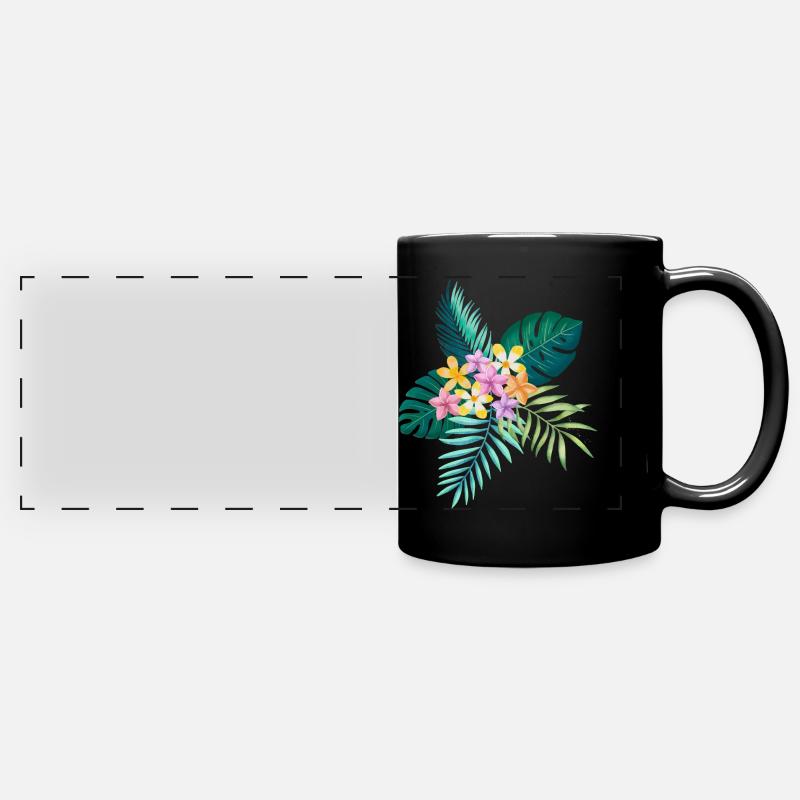 Tropical mood - Full Colour Panoramic Mug - black