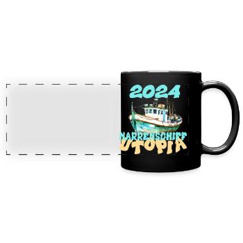 Ship of Fools Utopia 2024 - Dates - Full Colour Panoramic Mug - black - Front
