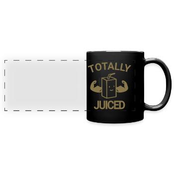 Totally juiced - Full Colour Panoramic Mug - black - Front