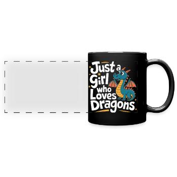 Dragon Mystique Dragon Fantasy - Mug panoramique uni - noir - Devant