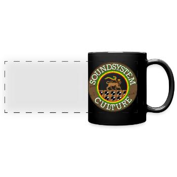 Reggae Reggae Soundsystem - Panorama-Tasse farbig - Schwarz - Vorne