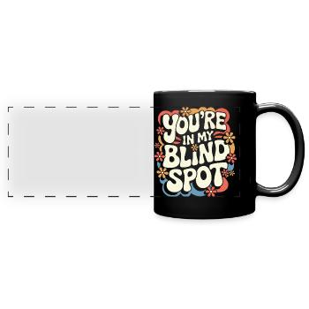 Blind blindness Visually impaired people - Full Colour Panoramic Mug - black - Front