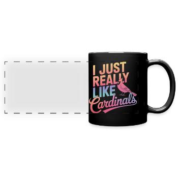 Kardinal Rotkardinal Vogel Roter Kardinal - Panorama-Tasse farbig - Schwarz - Vorne