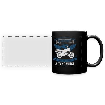 Simson, Simmi S51, moped 2-stroke, 50cc, Ossi - Full Colour Panoramic Mug - black - Front