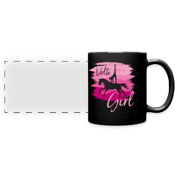 Volti Girl Pferdesport Voltigieren by TinaShirts - Panorama-Tasse farbig - Schwarz - Vorne