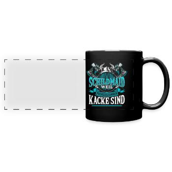 C’est la merde des princesses - Mug panoramique uni - noir - Devant