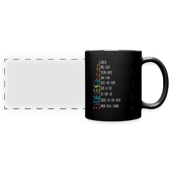 Classical composers, composers, music - Full Colour Panoramic Mug - black - Front