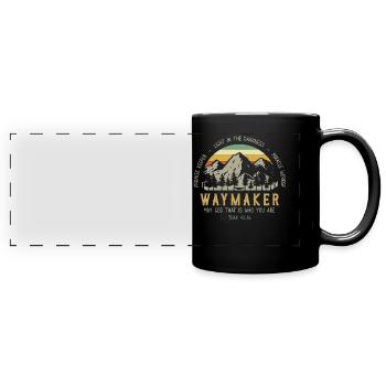 Waymaker Möge Gott Das Ist, Wer Du Bist - Panorama-Tasse farbig - Schwarz - Vorne