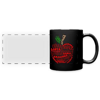 Professeur d’espagnol, Apprendre l’espagnol - Mug panoramique uni - noir - Devant