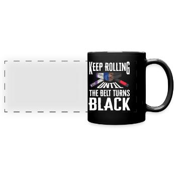 BJJ Black Belt - Full Colour Panoramic Mug - black - Front