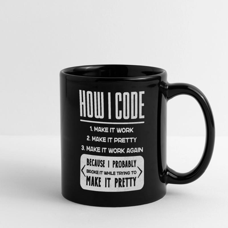 Programmer, Code, Nerd, Programming Full Colour Panoramic Mug