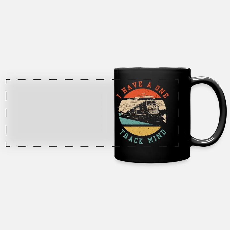J’ai un à sens unique, je forme des passionnés - Mug panoramique uni - noir