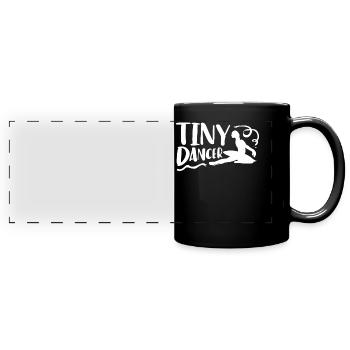 Winziger Tänzer, Balletttanzen - Panorama-Tasse farbig - Schwarz - Vorne