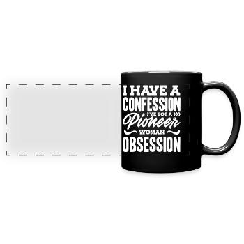 Besessenheit Der Pionierin - Panorama-Tasse farbig - Schwarz - Vorne