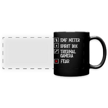 Ghost Hunter, compteur EMF, caméra thermique - Mug panoramique uni - noir - Devant