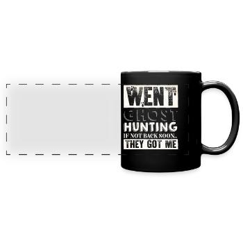 Ghost Hunter, compteur EMF, caméra thermique - Mug panoramique uni - noir - Devant
