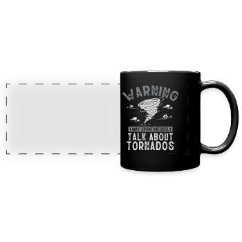 Meteorologist, meteorologist, weather forecast - Full Colour Panoramic Mug - black - Front
