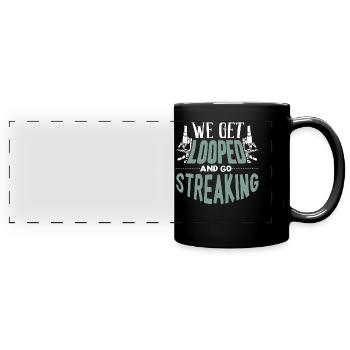 Mikrobiologie, Chemielehrer, Mikrobiologe - Panorama-Tasse farbig - Schwarz - Vorne