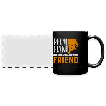 Pianiste, professeur de piano, pianiste, - Mug panoramique uni - noir - Devant