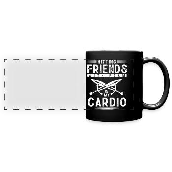 Larp, Larping, Role Play - Full Colour Panoramic Mug - black - Front