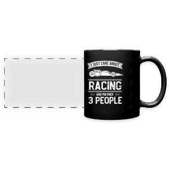 Slot Car Racing - Full Colour Panoramic Mug - black - Front