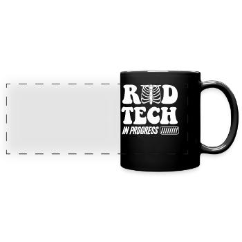 Radiologie, Radiologe - Panorama-Tasse farbig - Schwarz - Vorne