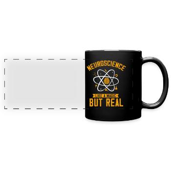 Neurowissenschaften, Neurowissenschaftler - Panorama-Tasse farbig - Schwarz - Vorne