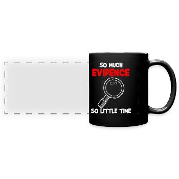 Costume de médecin légiste - Mug panoramique uni - noir - Devant