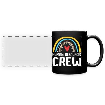 HR Manager - Full Colour Panoramic Mug - black - Front
