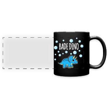 Bain Dino Triceratops - Mug panoramique uni - noir - Devant