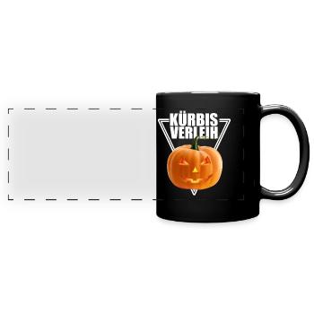 Kürbis Verleih | Halloween Kürbis Vermietung - Panorama-Tasse farbig - Schwarz - Vorne