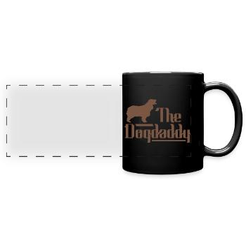 Chocolat Cocker Épagneul Papa Papa Master - Mug panoramique uni - noir - Devant