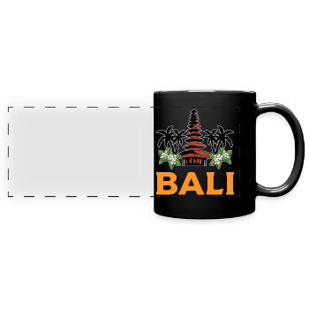 Bali - Mug panoramique uni - noir - Devant