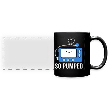 Diabetic Insulin - Full Colour Panoramic Mug - black - Front
