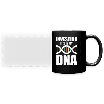 Investing Capital Cash is in my DNA - Full Colour Panoramic Mug - black - Front