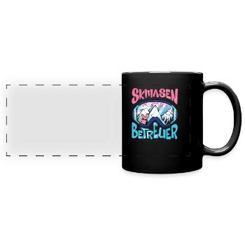 Skihasen Betreuer - Schifahrer Apres Ski Party - Panorama-Tasse farbig - Schwarz - Vorne