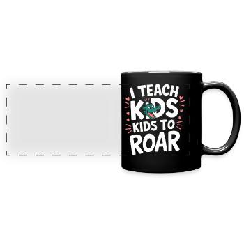 Logopäde Logopädie Sprachtherapie - Panorama-Tasse farbig - Schwarz - Vorne