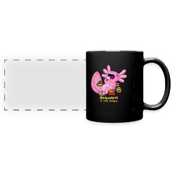 Forgotten Snaxolotl - Axolotl tail lurch - Full Colour Panoramic Mug - black - Front