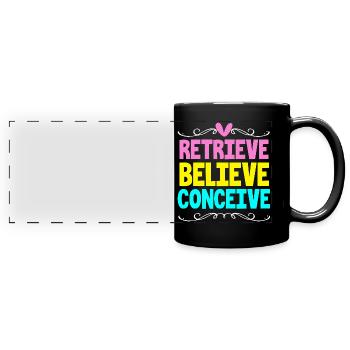 Embryo Transfer Day Fetus - Full Colour Panoramic Mug - black - Front