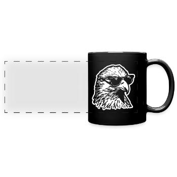 Eagle Eagle Head - Full Colour Panoramic Mug - black - Front