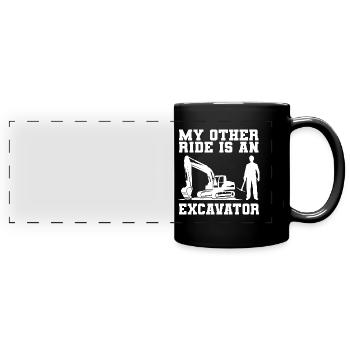 Gold Mining Gold Mine - Full Colour Panoramic Mug - black - Front