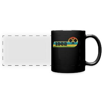 Pickleball-Spieler Jahrgang 1982 Geburtstag Game - Panorama-Tasse farbig - Schwarz - Vorne