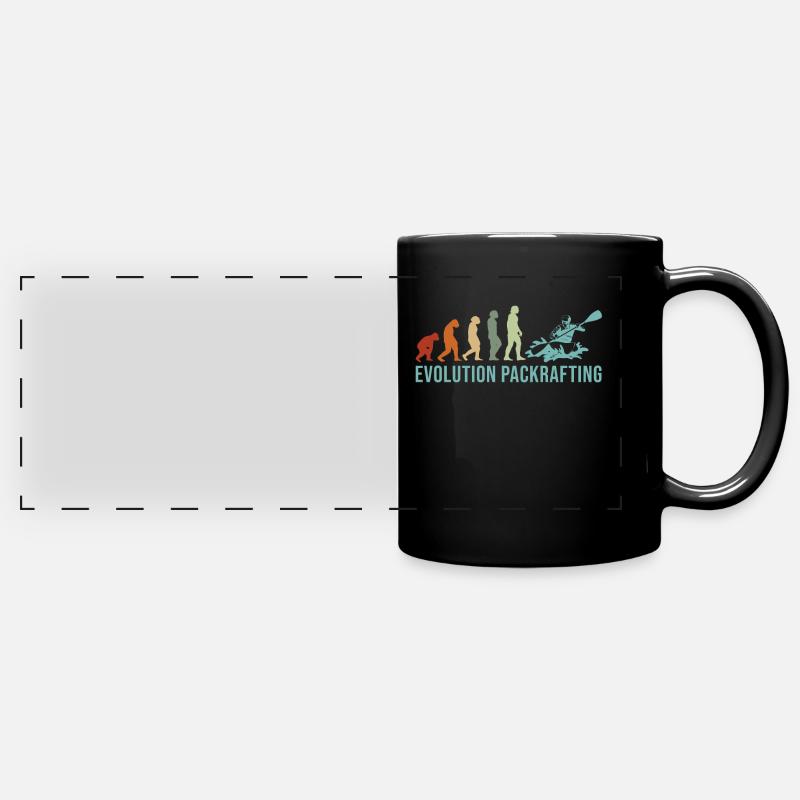Packraft Kayak Packraft Rafting Packraft Bateau - Mug panoramique uni - noir